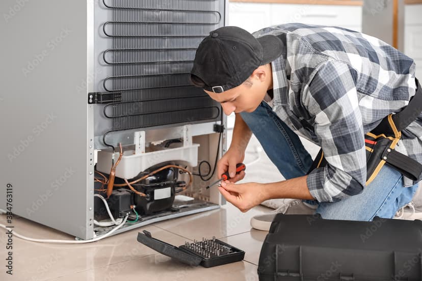 Washing machine repair technician